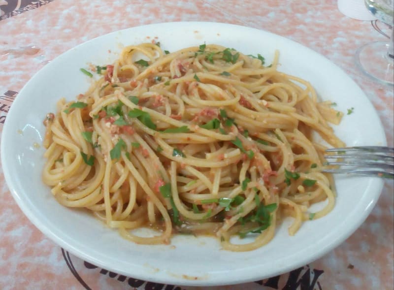 Foto di esempio: spaghetti ai ricci di mare
