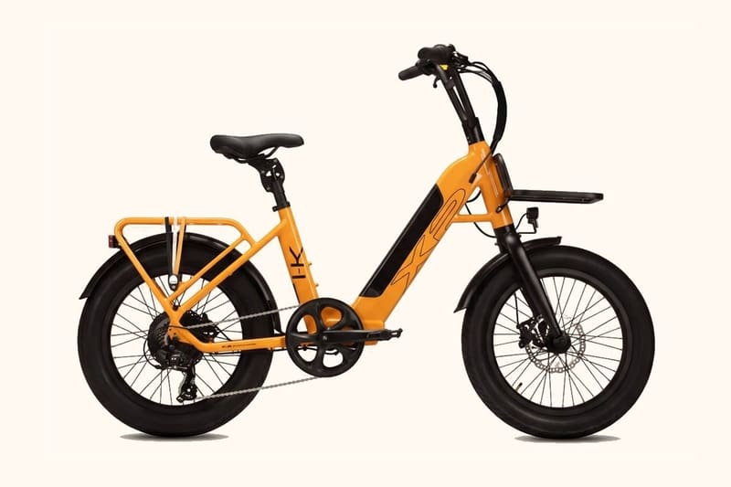 E-bike Kompact Lite arancione con ruote fat