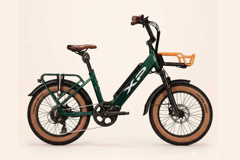 E-bike Kompact Plus verde con ruote fat